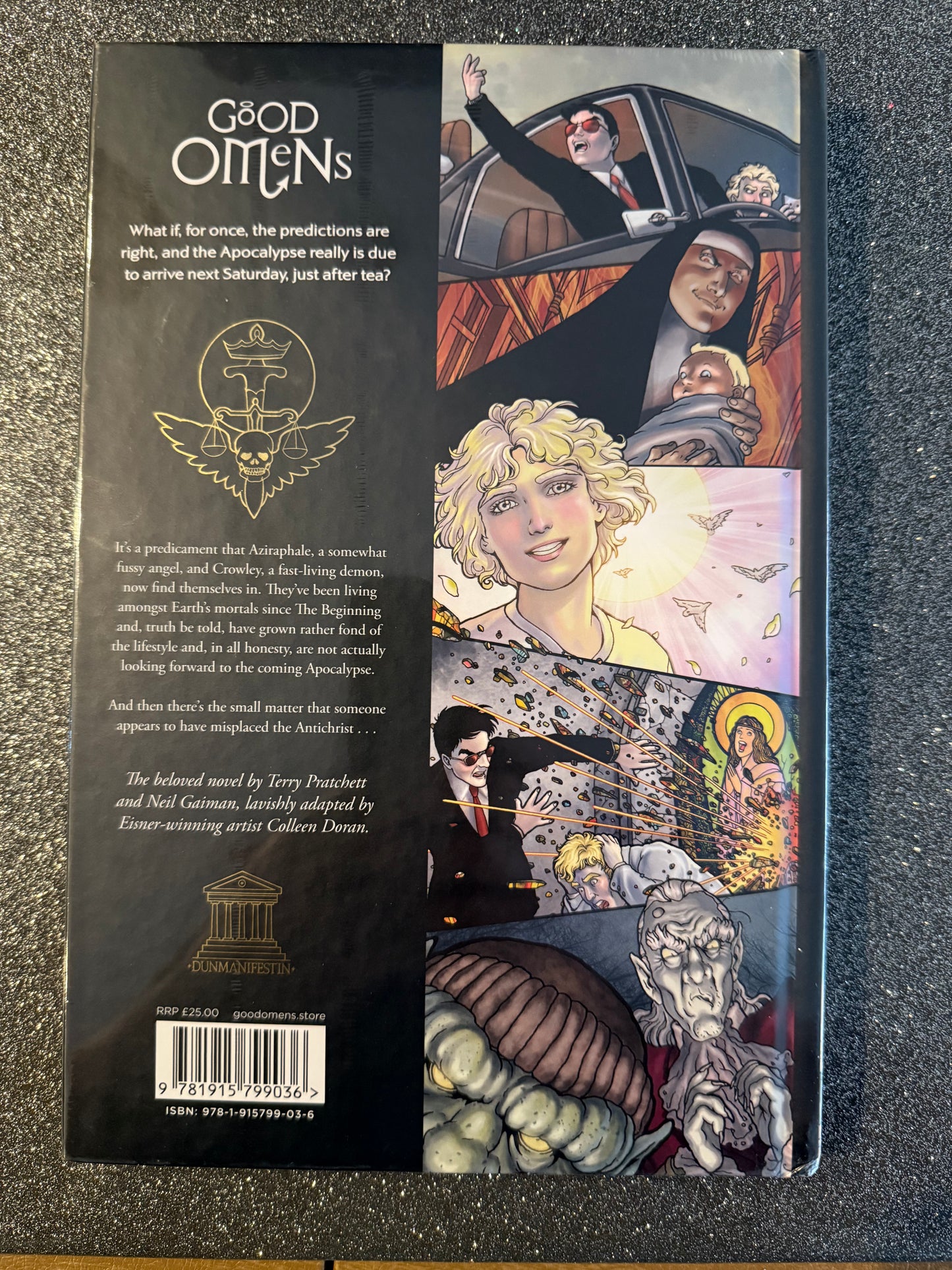Good Omens graphic novel, art by Colleen Doran