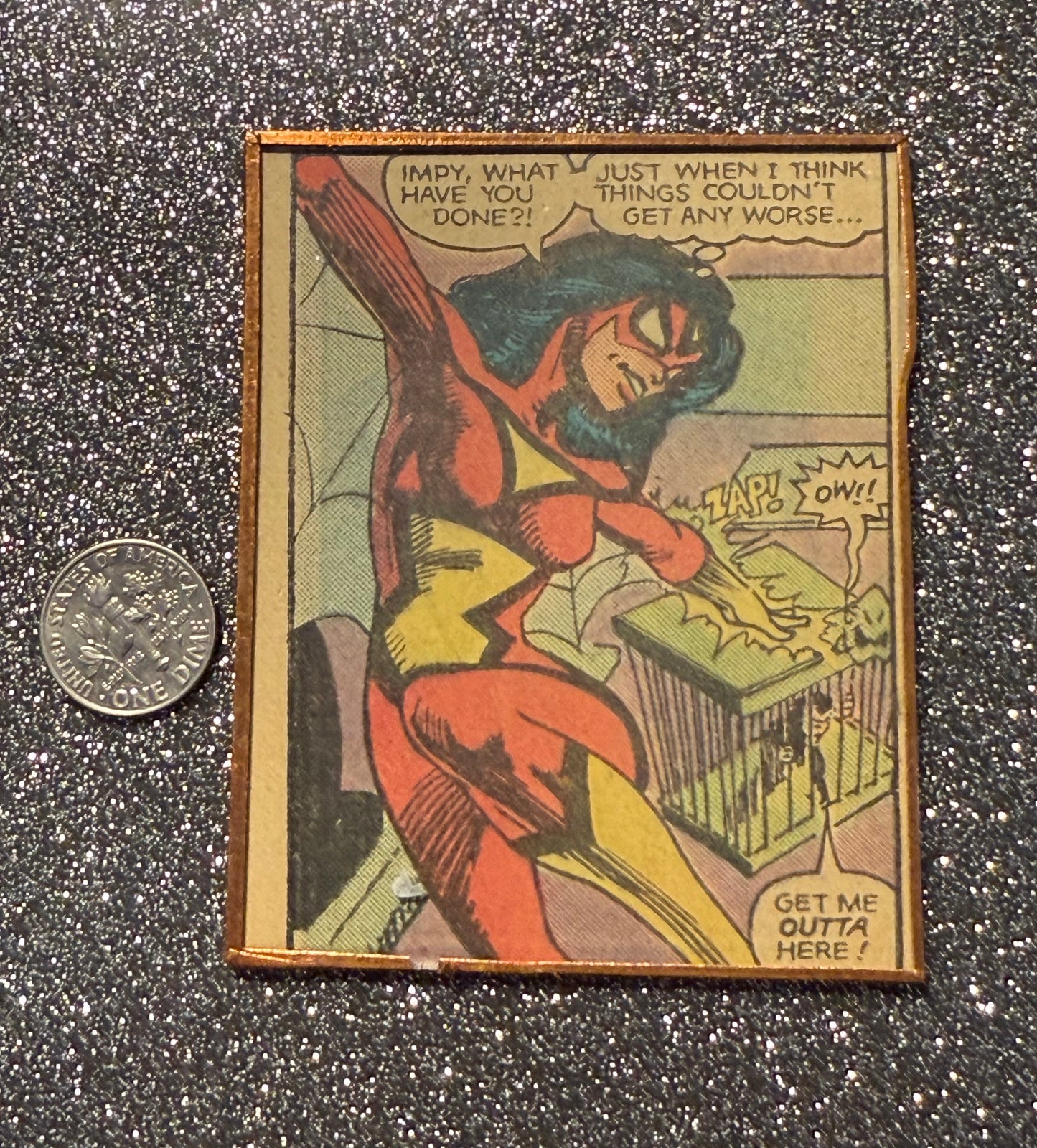 Classic era Spiderwoman 1982 Chris Claremont! handmade magnet