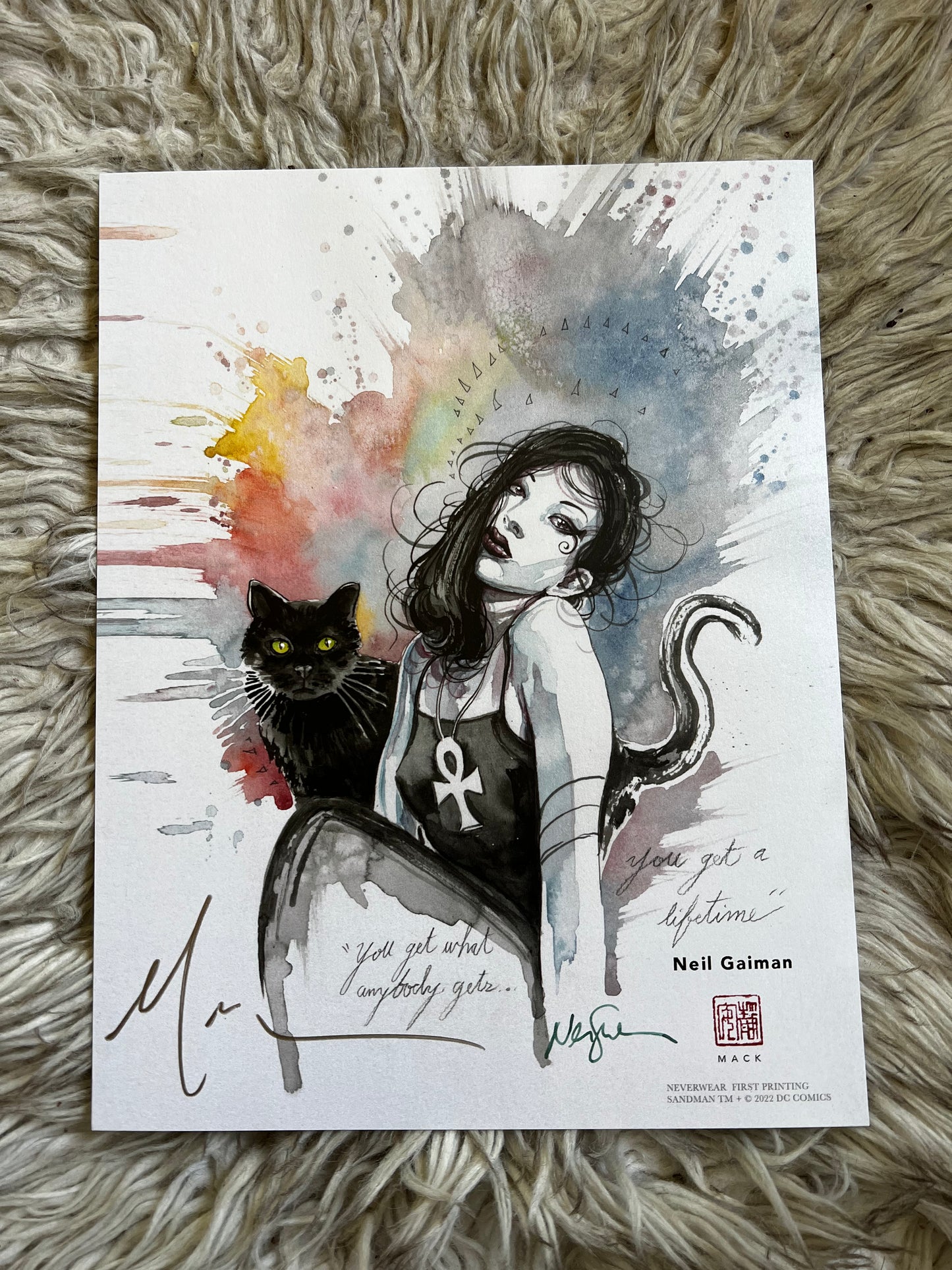 DEATH!! David Mack paints new Death w/Cat!!