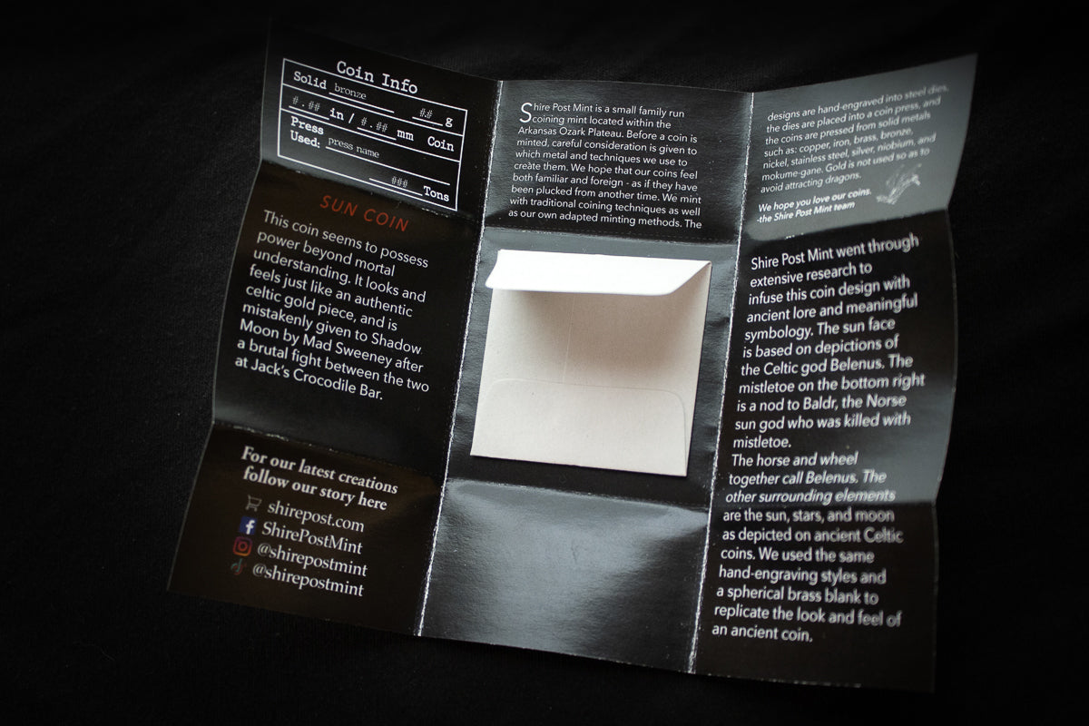 Mad Sweeney's Lucky Coin OH MY GOD THEY'RE HERE!!