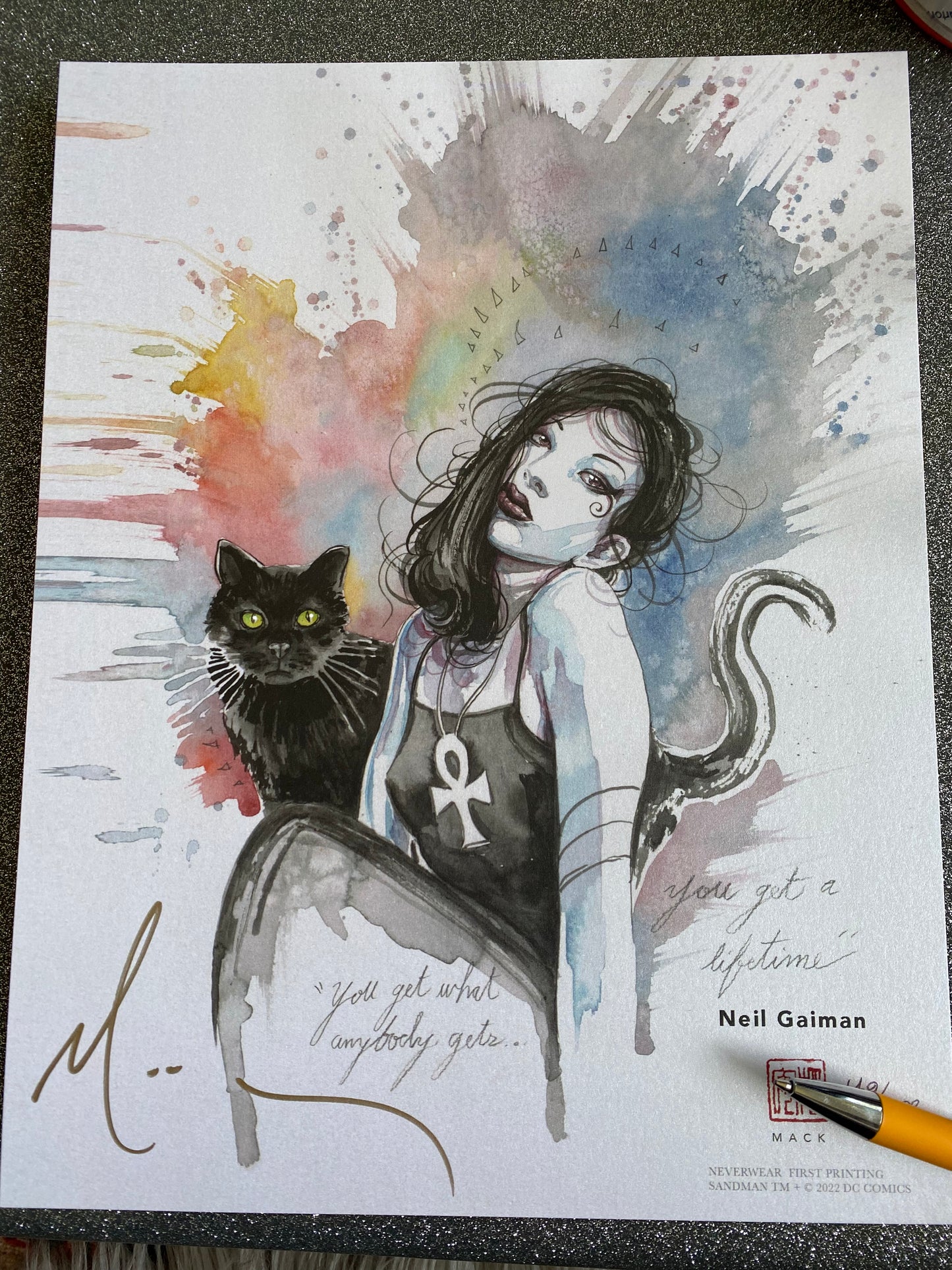 DEATH!! David Mack paints new Death w/Cat!!