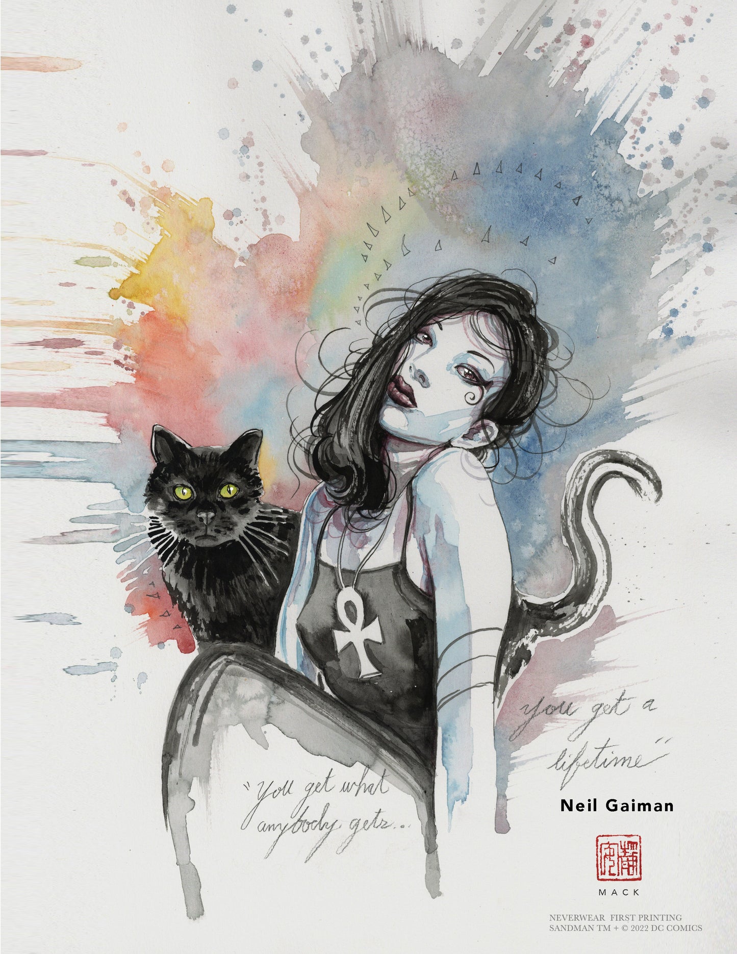 DEATH!! David Mack paints new Death w/Cat!!