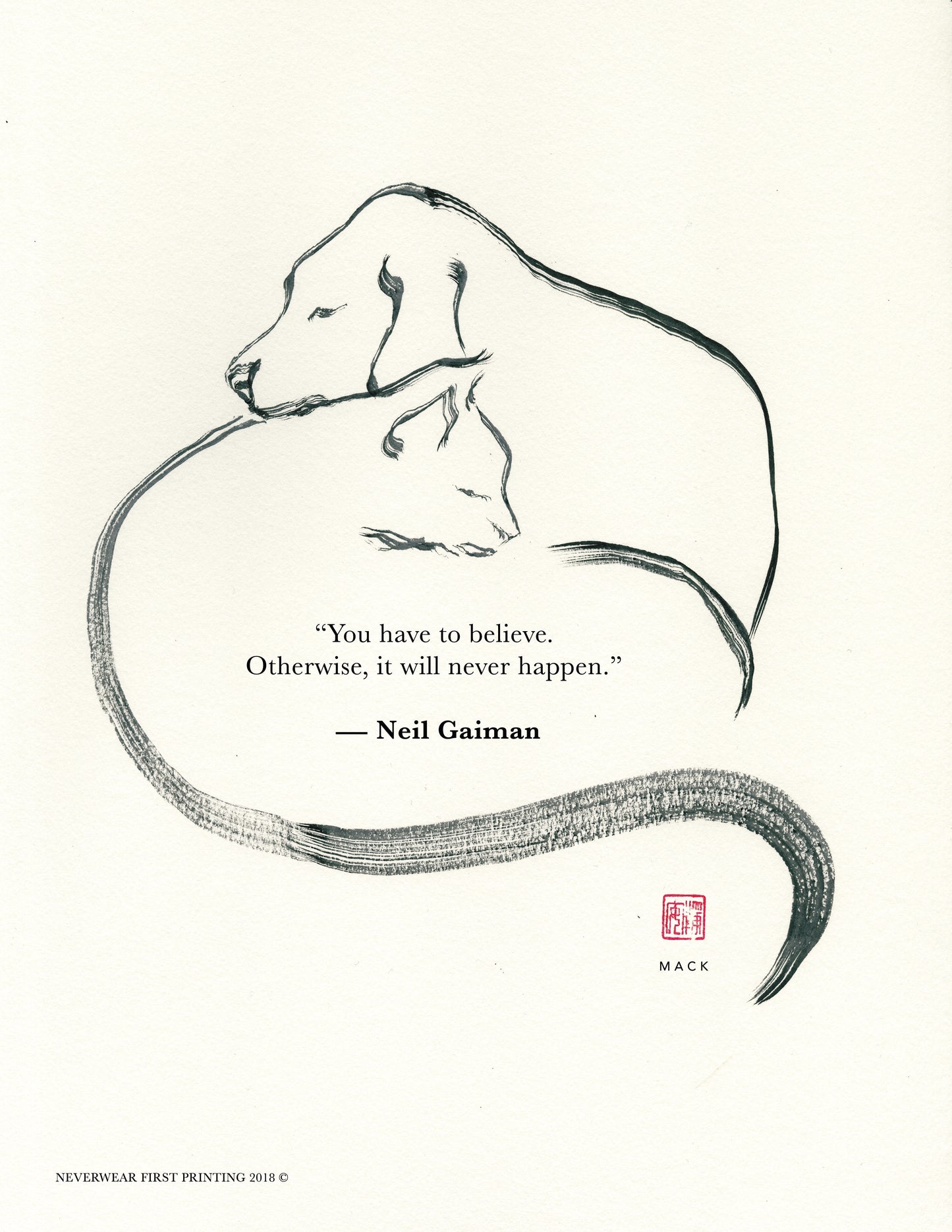 David Mack's BELIEVE piece, now in print form!