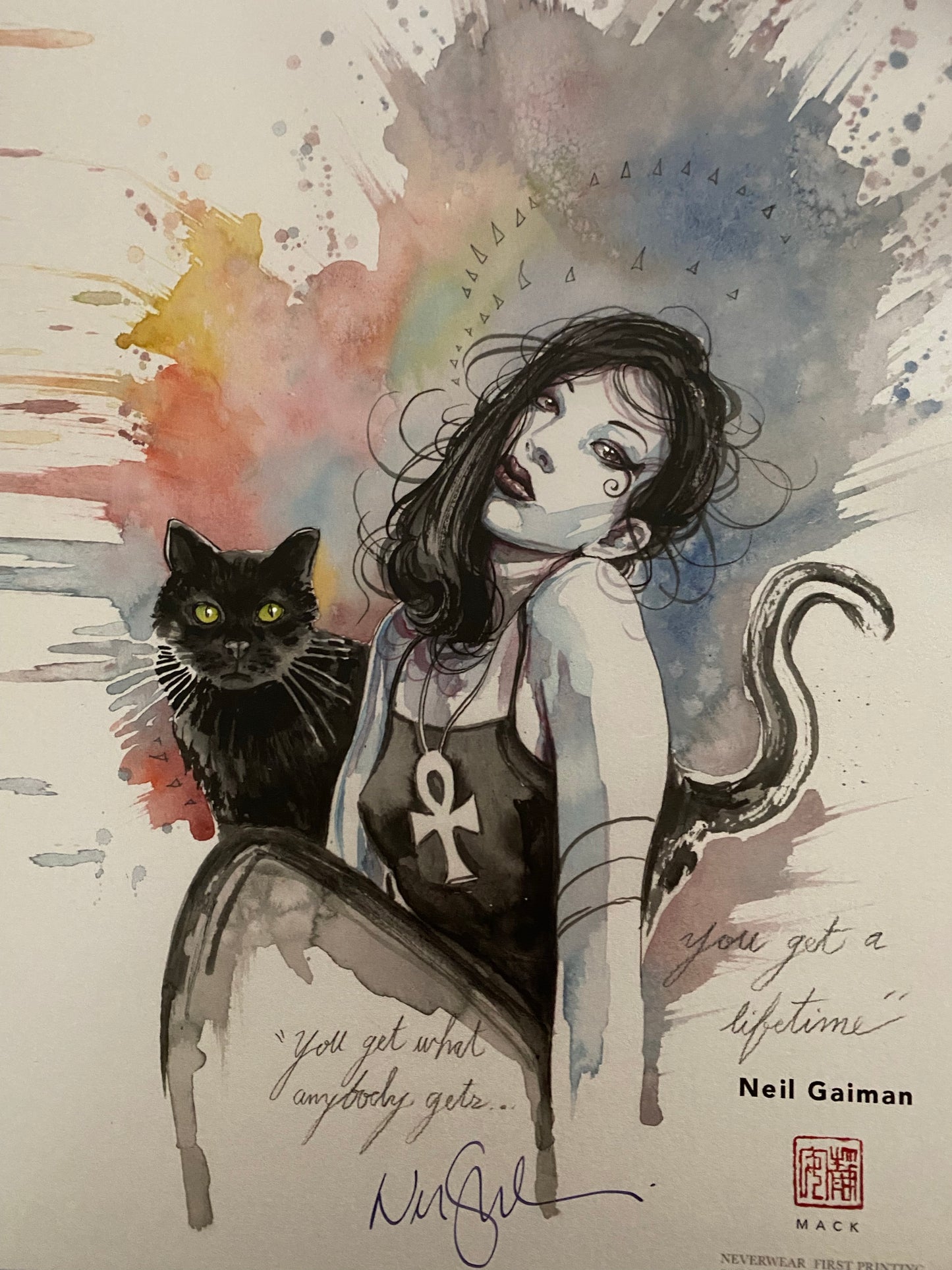 DEATH!! David Mack paints new Death w/Cat!!