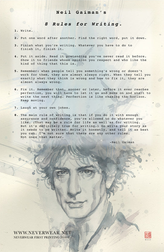 Neil Gaiman's 8 Rules for Writing by David Mack