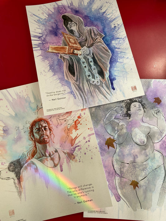 Destiny, Despair, Destruction! 3 new Sandman prints from David Mack!