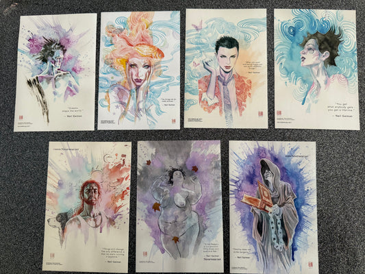 NEW!! 15 pc. Sandman Sticker/Postcard Set + Free Bonus Promo Sticker!