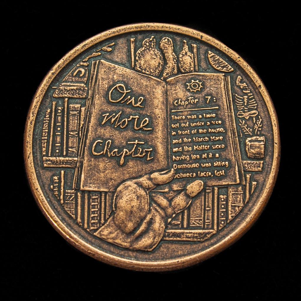 Best selling coin!!  One More Chapter/Go To Bed Decision Maker Coin.