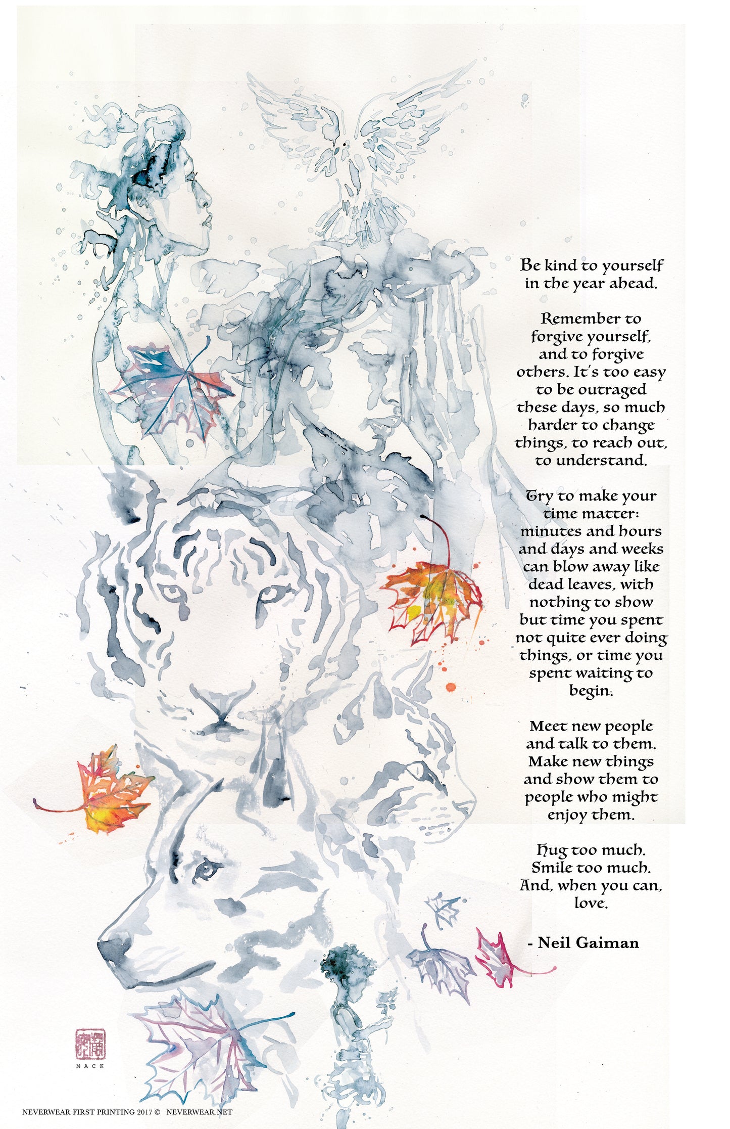 ONLY SIGNED LEFT! Neil's New Year Wish 2 FIRST PRINTING illustrated by David Mack